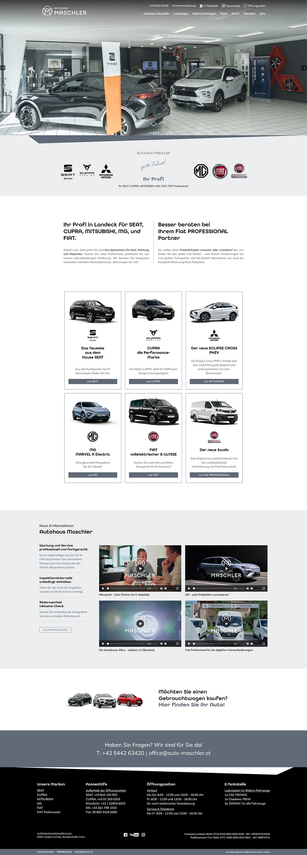 Website-Vorschau Autohaus Maschler